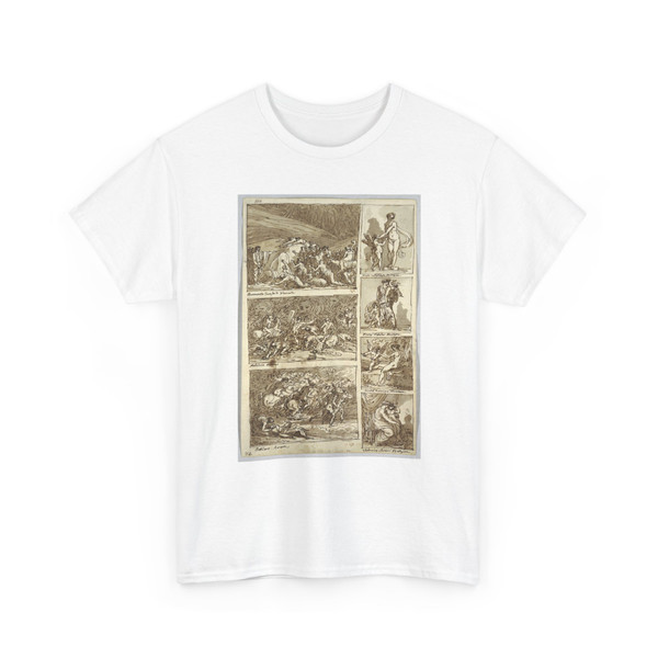Felice Giani, Italian, 1758–1823 - Sketchbook Page- Studies after Paintings in Ferrara, Rome, Bologna, Mantua - 1811–14 - T-Shirt
