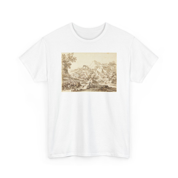 Carlo Marchionni, Italian, 1702–1786 - A Landscape with Town - 1750–1770 v1 - T-Shirt