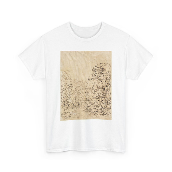 Carlo Marchionni, Italian, 1702–1786 - Road Leading to a Mountainous Town - 1750–86 v1 - T-Shirt