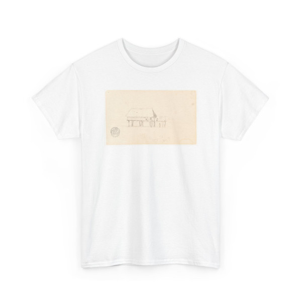 Frederic Edwin Church, American, - A House on Stilts, Guayaquil, Ecuador - May 1857 v1 - T-Shirt
