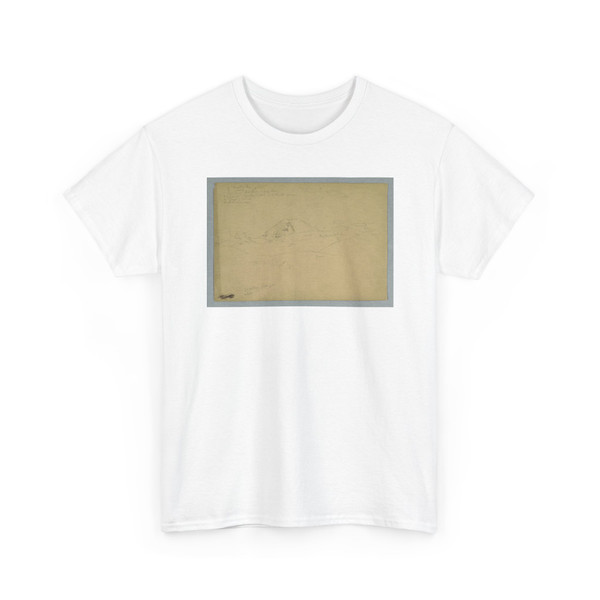Frederic Edwin Church, American, - Chimborazo Rising over Mountain Ridges, Ecuador - 1857 v2 - T-Shirt