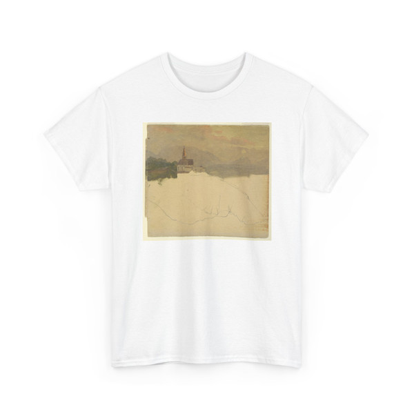 Frederic Edwin Church, American, - Church in the Bavarian Alps - June–July 1868 v2 - T-Shirt