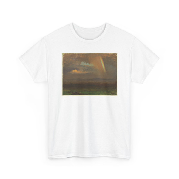 Frederic Edwin Church, American, - Clouds and Rainbow over a Mountain Valley - 1865–1880 v2 - T-Shirt