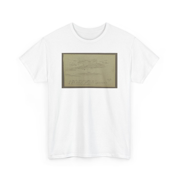 Frederic Edwin Church, American, - Clouds over a Mountain Peak, Hudson, New York - July 1881 v2 - T-Shirt