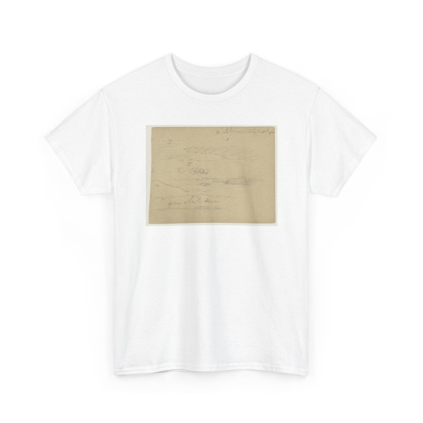 Frederic Edwin Church, American, - Cloudy Sky over Mountains - possibly 1856 v1 - T-Shirt