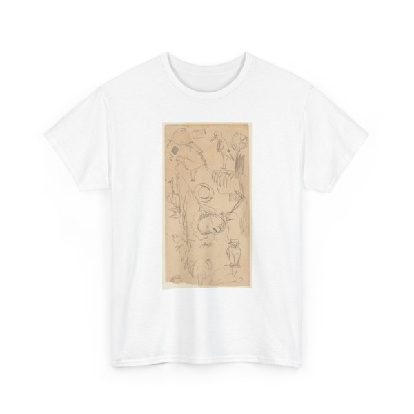 Frederic Edwin Church, American, - Figures and Doodles - 1848–56 v1 - T-Shirt