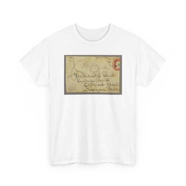 Frederic Edwin Church, American, - Goat Island and Terrapin Tower, Niagara River, New York - October 1856 v4 - T-Shirt