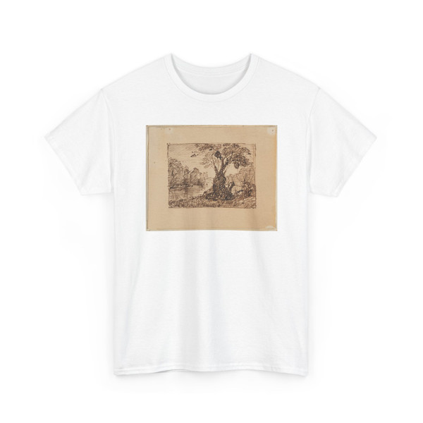 Frederic Edwin Church, American, - Imaginary River Landscape - 1870–75 v1 - T-Shirt