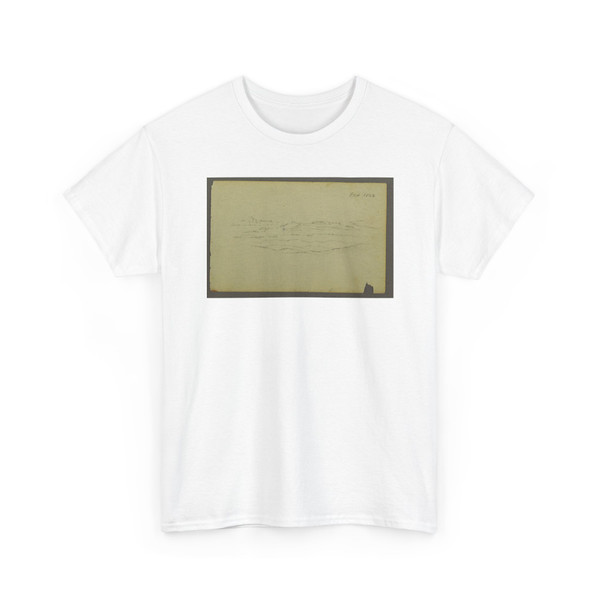 Frederic Edwin Church, American, - Landscape near Catskill, New York - October 1844 and v3 - T-Shirt