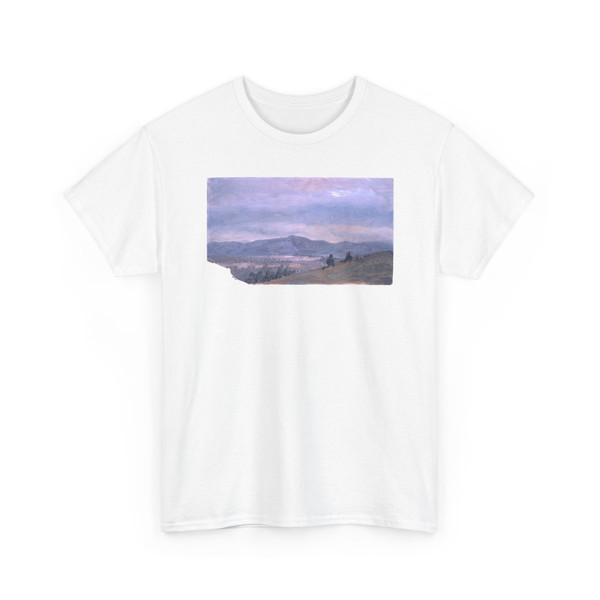 Frederic Edwin Church, American, - Looking toward the Catskills, Hudson, New York - 1870–80 v2 - T-Shirt