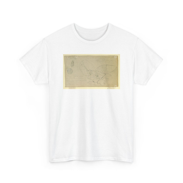 Frederic Edwin Church, American, - Large-Leaved Plant and a Figure, Ecuador - probably June 1857 v2 - T-Shirt