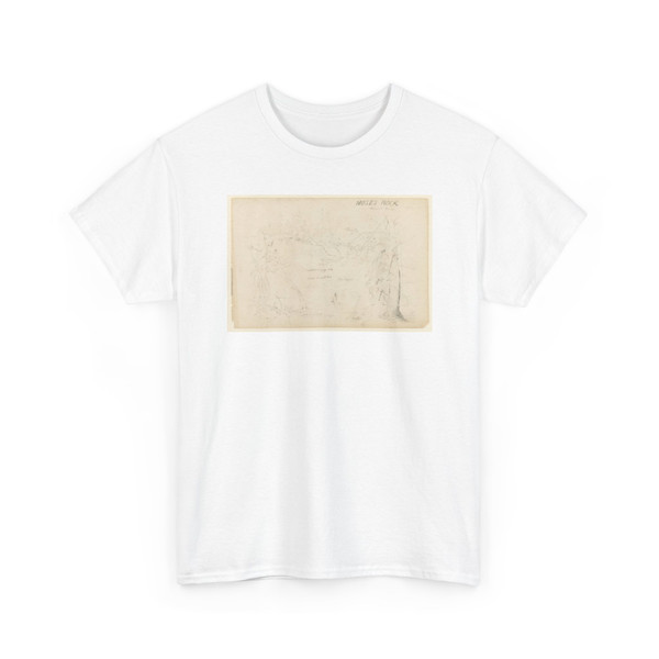 Frederic Edwin Church, American, - Moses Rock, near the Catskill Mountain House, Catskill, New York - July 1844 v3 - T-Shirt