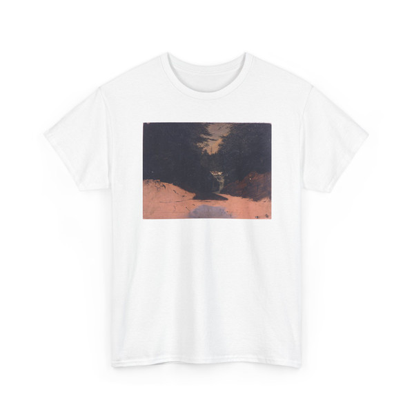 Frederic Edwin Church, American, - Mountain Stream, Mt. Desert Island, Maine - 1850–52 v2 - T-Shirt