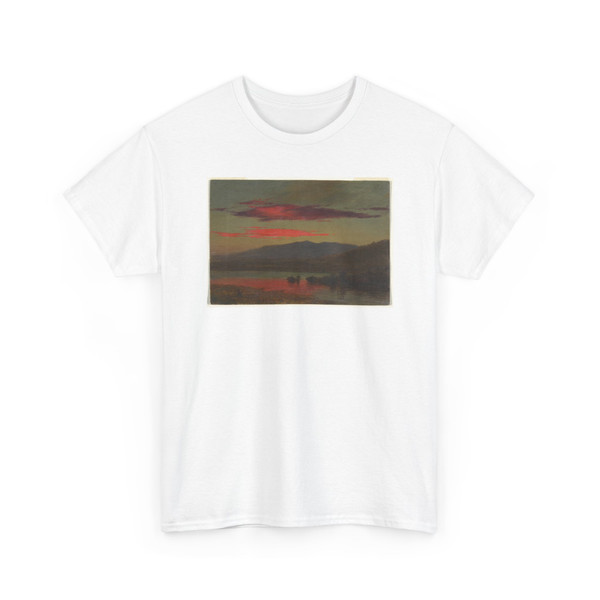 Frederic Edwin Church, American, - Sunset, Hudson, New York - December 25, 1873 v2 - T-Shirt