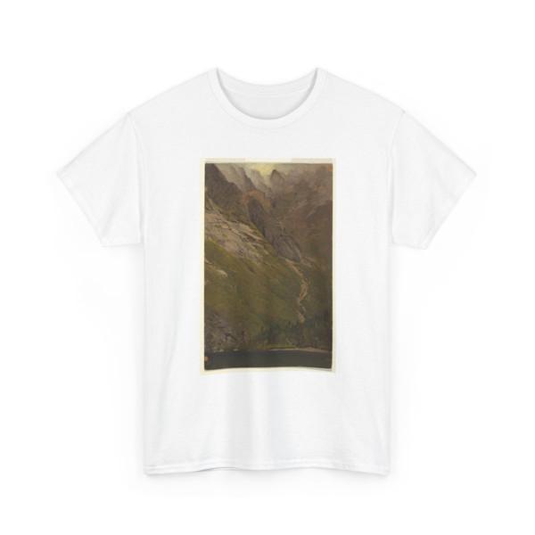 Frederic Edwin Church, American, - The Great Basin of Mount Katahdin, Maine - 1877 v4 - T-Shirt