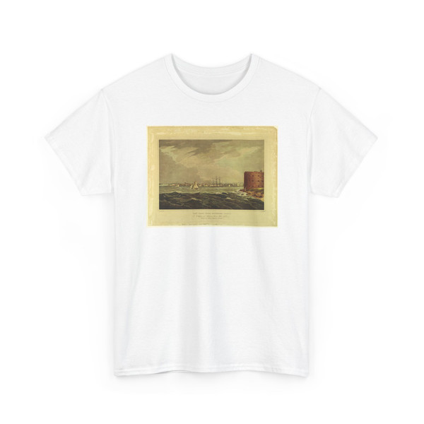 I. Hill - New York, from Governor's Island, 1820 - ca. 1825 v1 - T-Shirt