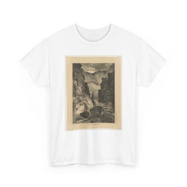 Thomas Moran, American, b. Britain, - Devil's Gate, Weber Cañon - 1874 v2 - T-Shirt