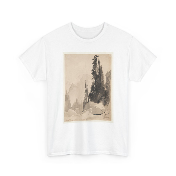 Thomas Moran, American, b. Britain, - Half Dome, Yosemite - 1872 v1 - T-Shirt