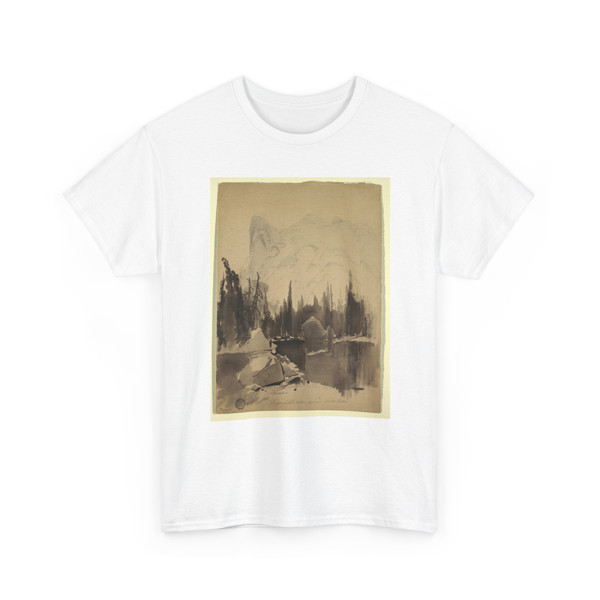 Thomas Moran, American, b. Britain, - Mirror Lake, Yosemite - 1872 v2 - T-Shirt