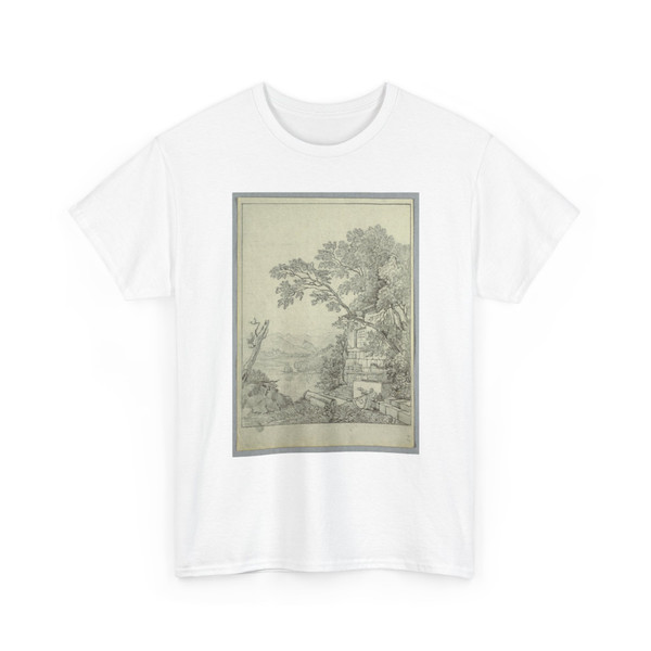 unknown - Figures with Ruins in a Landscape - late 18th century - T-Shirt