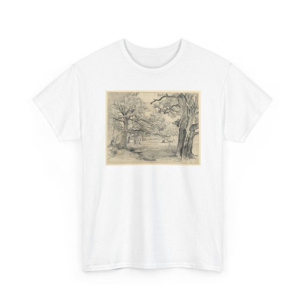 William Trost Richards, American, - Landscape, Darmstadt - June 27, 1867 - T-Shirt