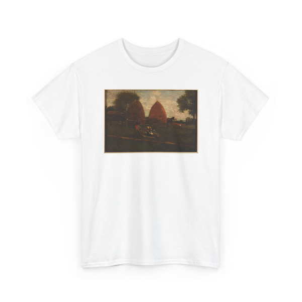 Winslow Homer, American, 1836–1910 - Haystacks and Children - 1874 v1 - T-Shirt