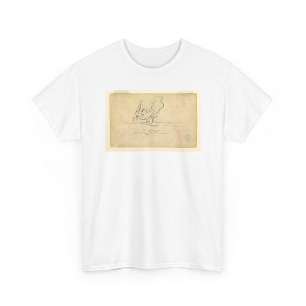 Winslow Homer, American, 1836–1910 - Man in a Canoe with Harpoon - 1897 v2 - T-Shirt