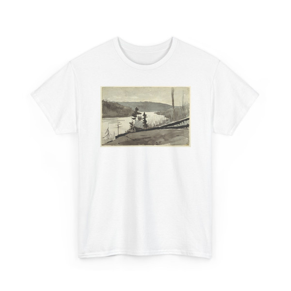 Winslow Homer, American, 1836–1910 - Mountain River or Lake - 1897 v2 - T-Shirt