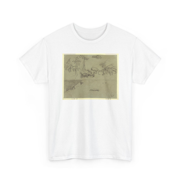 Winslow Homer, American, 1836–1910 - Sheep Grazing - 1878 v2 - T-Shirt