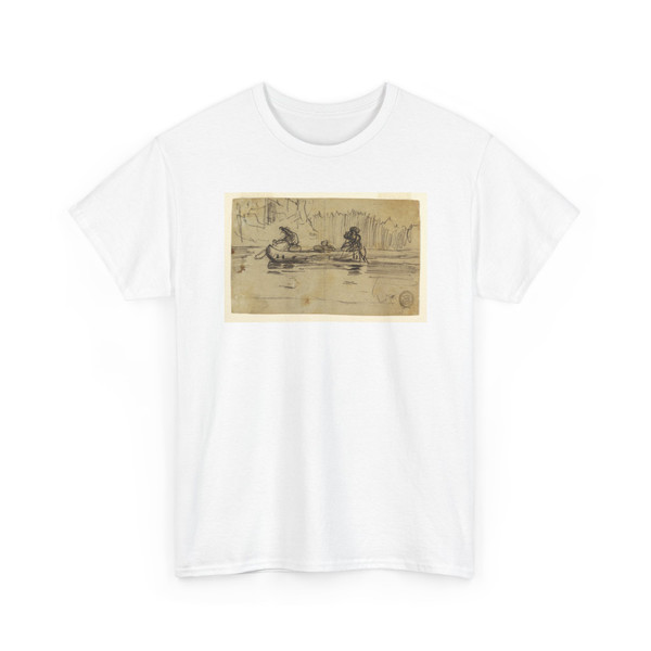 Winslow Homer, American, 1836–1910 - Side View of Canoe with Two Men - 1895 v2 - T-Shirt