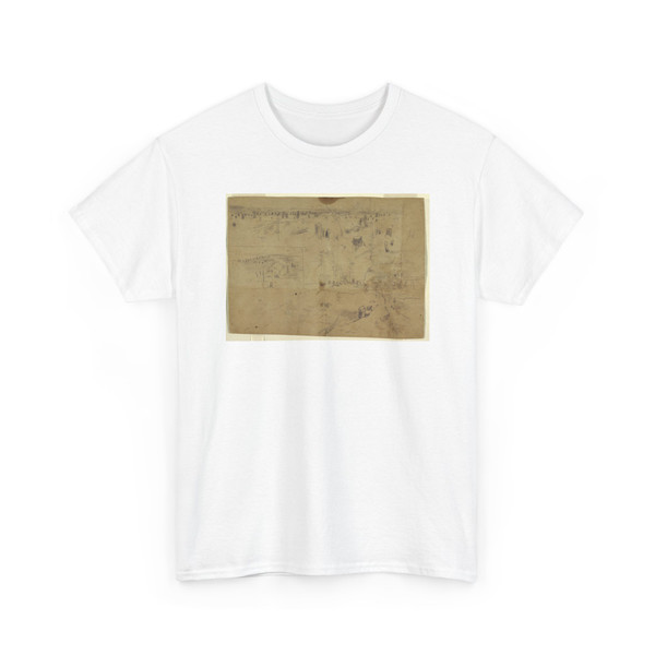 Winslow Homer, American, 1836–1910 - Studies of a Battlefield with Tree Stumps and Blasted Tree Trunks, Petersburg, - 1864 v1 - T-Shirt