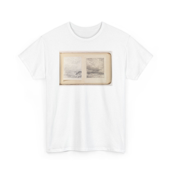 William Trost Richards, American, - Choppy Ocean and Clouds - ca. 1900 - T-Shirt
