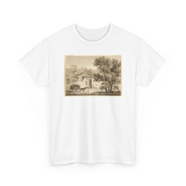 Charles Nicolas Ransonnette, French, - In a Village - ca. 1850 - T-Shirt