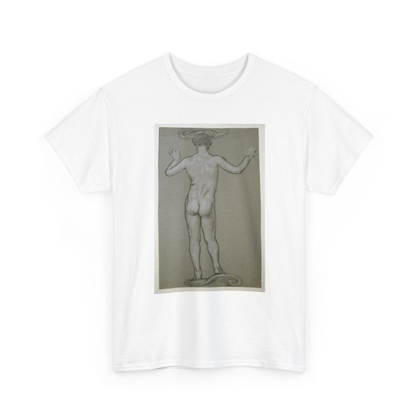 Elihu Vedder, American, 1836 – 1923 - figure study- design for a fountain - ca. 1890 v2 - T-Shirt