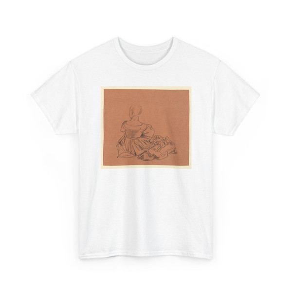 Elihu Vedder, American, 1836 – 1923 - Study of a seated woman in costume - ca. 1890 - T-Shirt