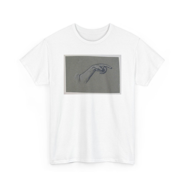 Elihu Vedder, American, 1836 – 1923 - pointing left hand, wrist, forearm to beginning of sleeve - ca. 1890 v2 - T-Shirt