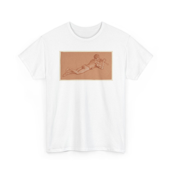 Elihu Vedder, American, 1836 – 1923 - study of a male costumed figure - ca. 1890 v1 - T-Shirt