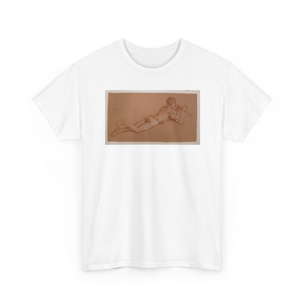 Elihu Vedder, American, 1836 – 1923 - study of a male costumed figure - ca. 1890 v2 - T-Shirt