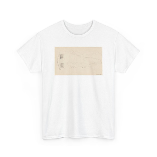 Frederic Edwin Church, American, - Architecture and Landscape Sketches, Austria or Switzerland - August 1868 v2 - T-Shirt