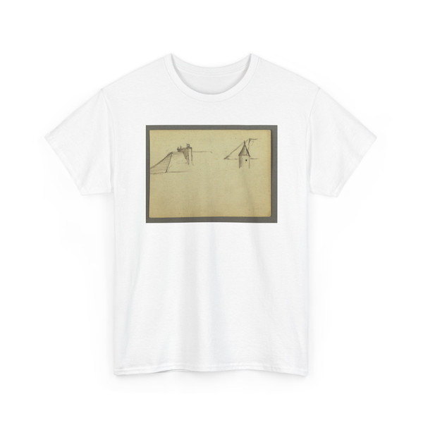 Frederic Edwin Church, American, - Architecture Sketches, Switzerland - August 1868 v2 - T-Shirt