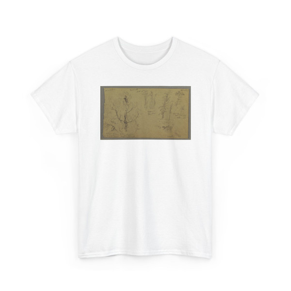 Frederic Edwin Church, American, - Botanical Sketches, Vermont - October 6, 1865 v2 - T-Shirt