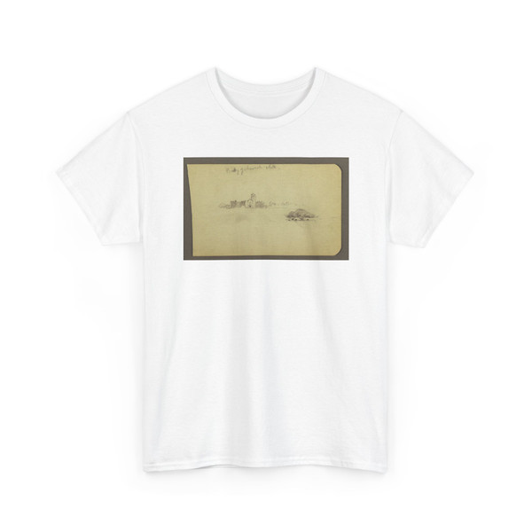Frederic Edwin Church, American, - Church and a Tree, Mexico - January–February v2 - T-Shirt