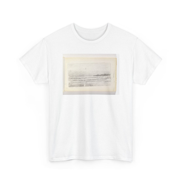 William Trost Richards, American, - Study of Moonlight on Ocean - 1890–1900 - T-Shirt