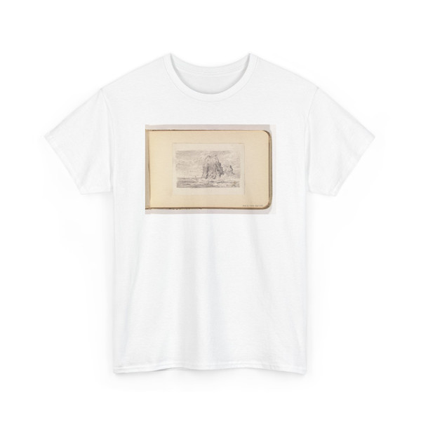 William Trost Richards, American, - Tall Rocks in Sea - late 19th century - T-Shirt