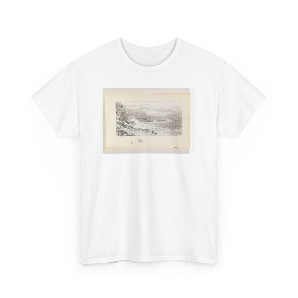 William Trost Richards, American, - Waves on Beach and Cliffs - 1890–1900 - T-Shirt