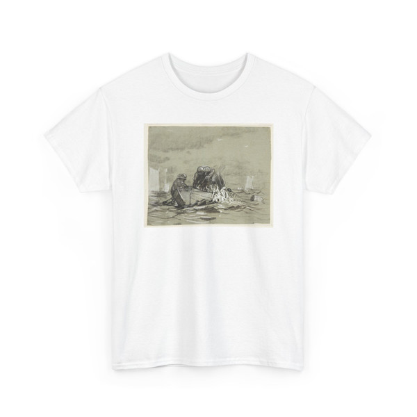 Winslow Homer, American, 1836–1910 - Study for The Herring Net - 1884 v1 - T-Shirt