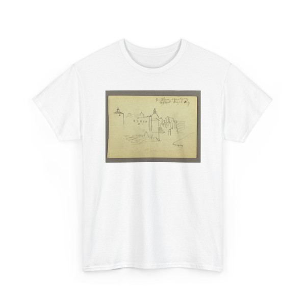 Frederic Edwin Church, American, - City Buildings, Italy - September 1868 v3 - T-Shirt