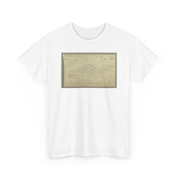 Frederic Edwin Church, American, - Clouds at Sunset, Hudson, New York - 1860–70 v3 - T-Shirt
