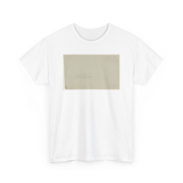 Frederic Edwin Church, American, - Clouds at Sunset, Hudson, New York - February and March v1 - T-Shirt