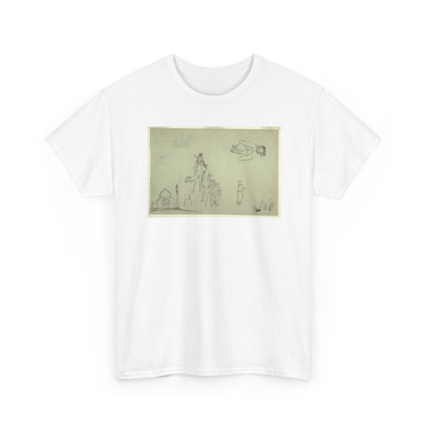 Frederic Edwin Church, American, - Figure and Architecture Sketches - 1868 v2 - T-Shirt
